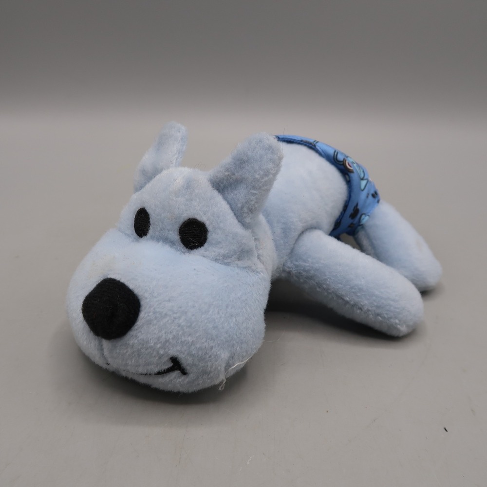 Melissa & Doug Blue Puppy Dog Plush in Diaper Vet Play with heart